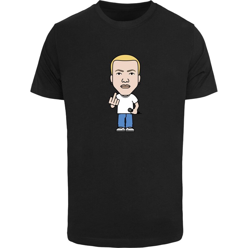 Mister Tee Tričko Detroit Sketch tělová / modrá / světle žlutá /