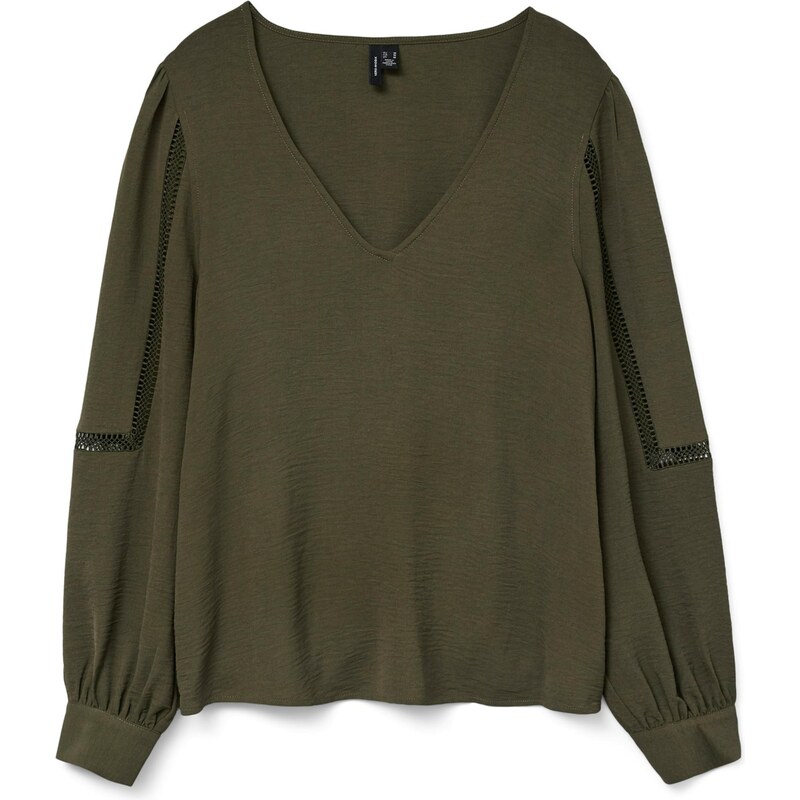 VERO MODA Halenka VMALVA olivová