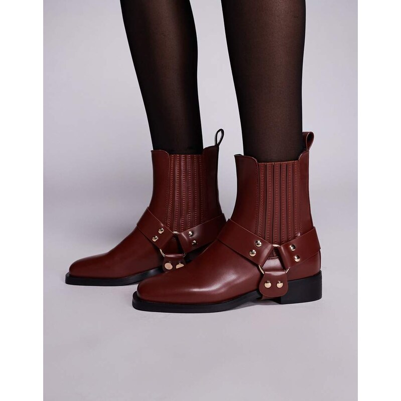 SIMMI Shoes Simmi London Bradshaw low ankle boots with harness