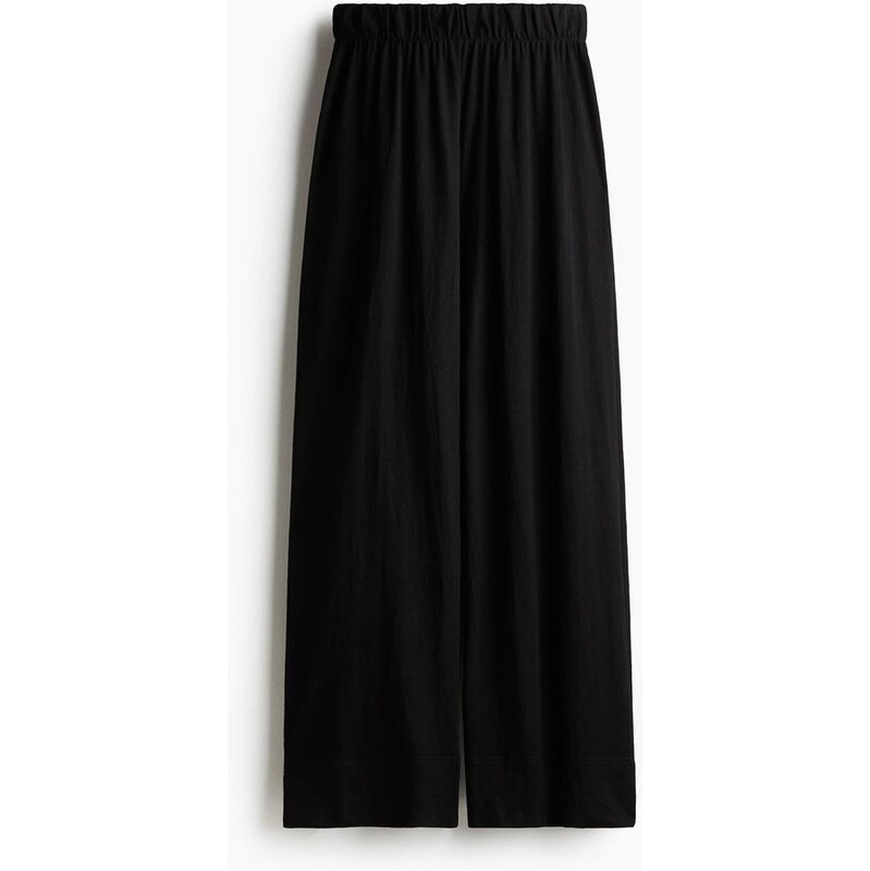 H&M - Široké kalhoty - černá 108135087