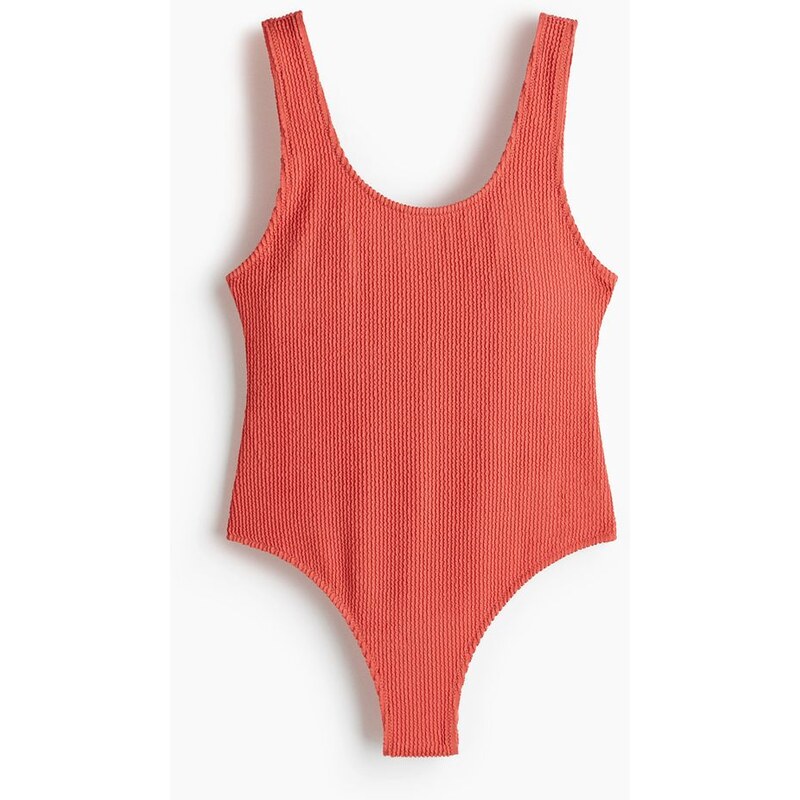 H&M - Jednodílné plavkys vyztuženými košíčky - Korálově Červená