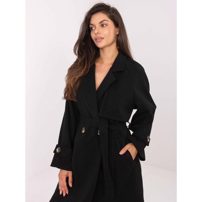 RUE PARIS Coat-IT-EN-A9589.58-black