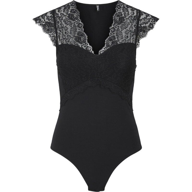 PIECES Tričkové body černá 92342264