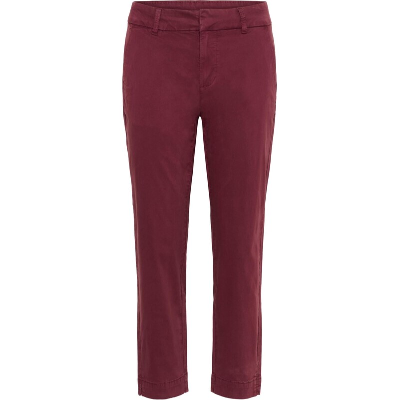 Kaffe Chino kalhoty KAMette burgundská červeň 108156002