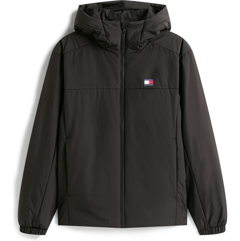 Tommy Jeans Přechodná bunda červená / černá / bílá