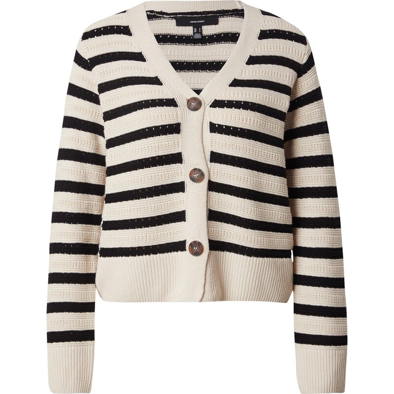VERO MODA Kardigan VMCALLA režná / černá 108895297