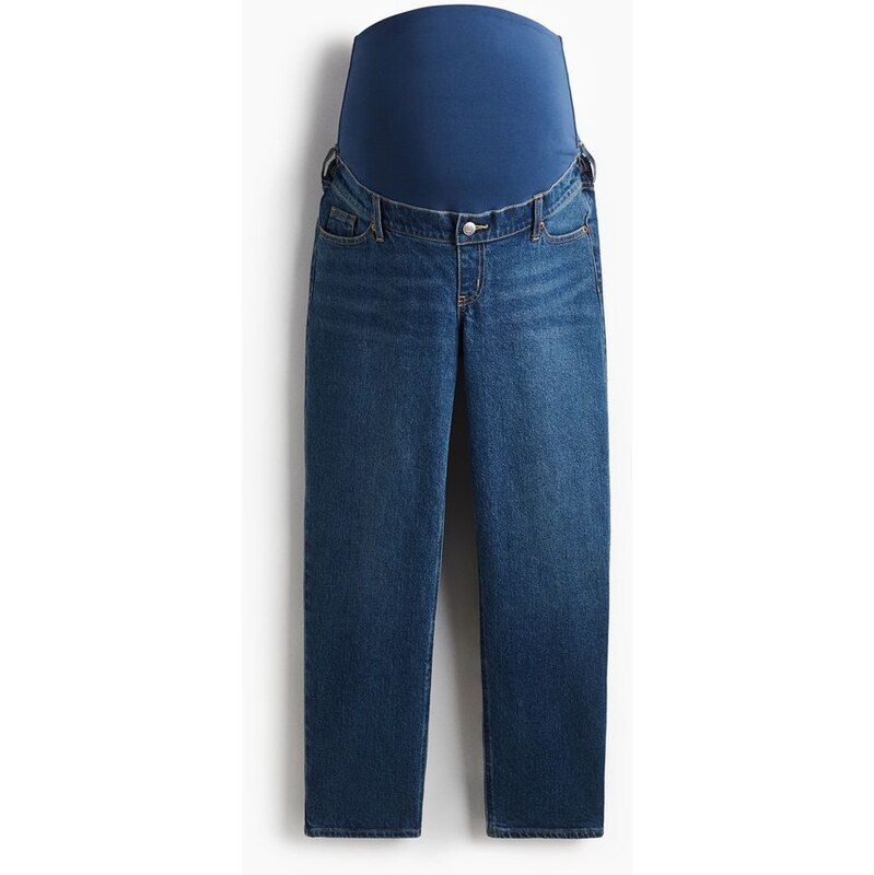 H&M - MAMA Straight Ankle Jeans - modrá 108156812