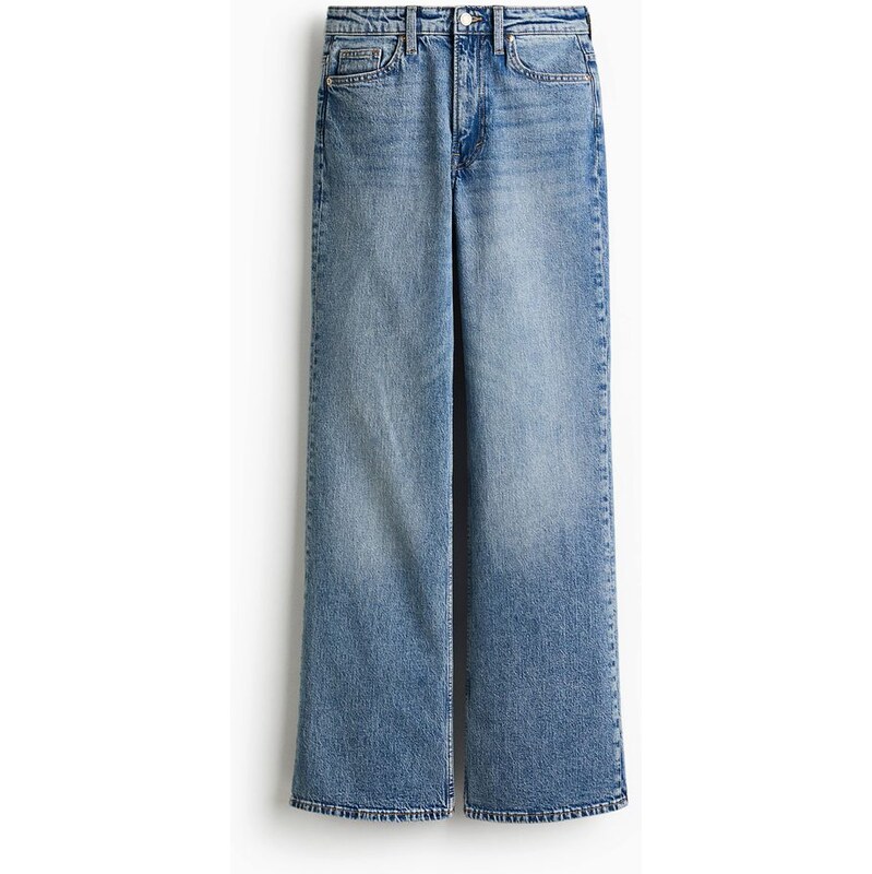 H&M - Bootcut High Jeans - modrá 108156987
