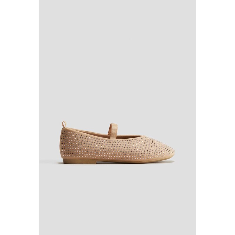 H&M - Zdobené balerínky - oranžová 108157414