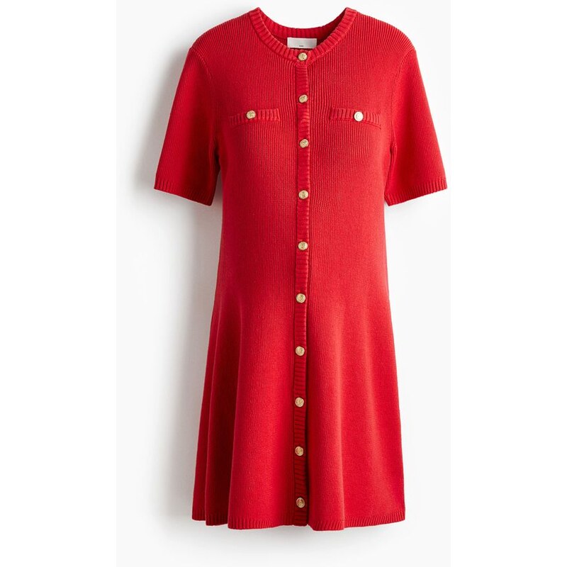 H&M - MAMA Pletené šaty - Červená