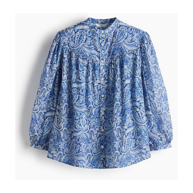 H&M - Bavlněná halenka - modrá 108157449