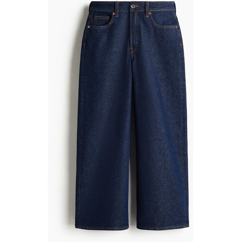 H&M - Široké džíny - modrá 108157473