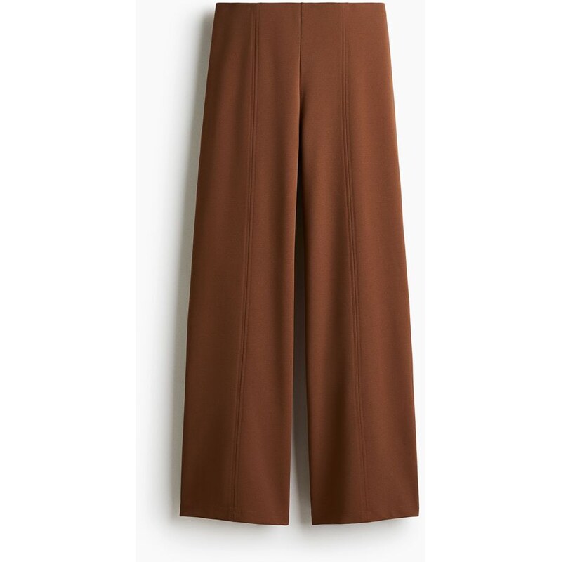 H&M - Široké kalhoty - Hnědá