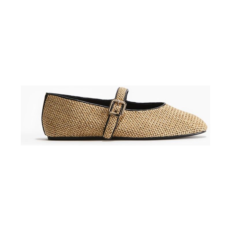 H&M - Splétané boty Mary Jane - béžová 108157640