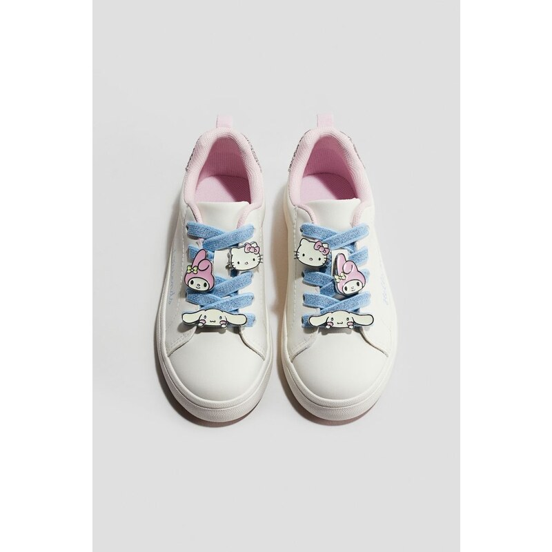 H&M - Teniskys aplikacemi - Bílá/Hello Kitty