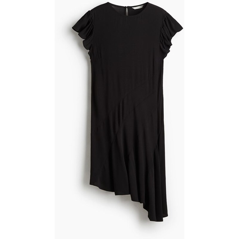 H&M - Asymetrické šaty - Černá
