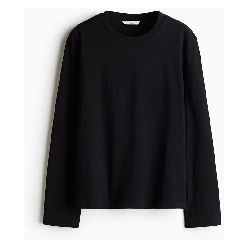 H&M - MAMA Bavlněný top na kojení - Černá