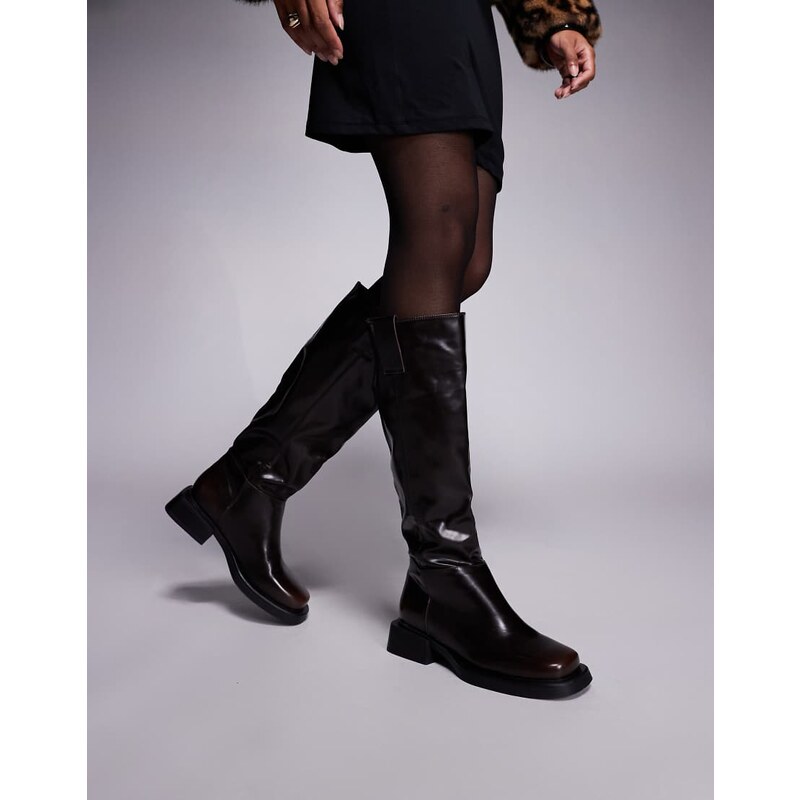 SIMMI Shoes Simmi London knee boots in burnt brown