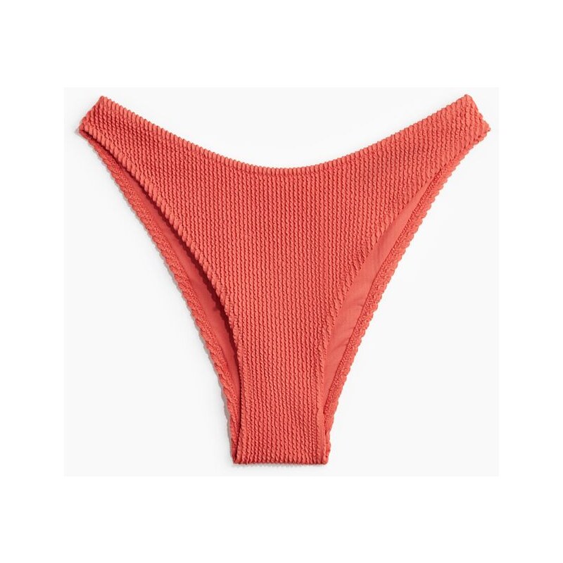 H&M - Bikinové kalhotky cheeky - Korálově Červená
