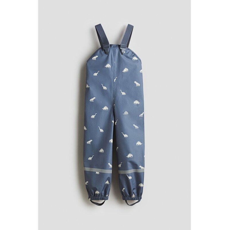 H&M - Rain trousers - Modrá/Dinosauři