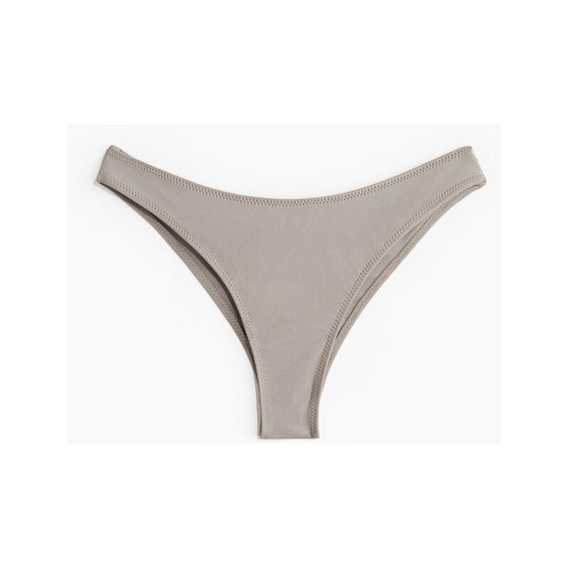 H&M - Bikinové kalhotky brazilian - Šedobéžová