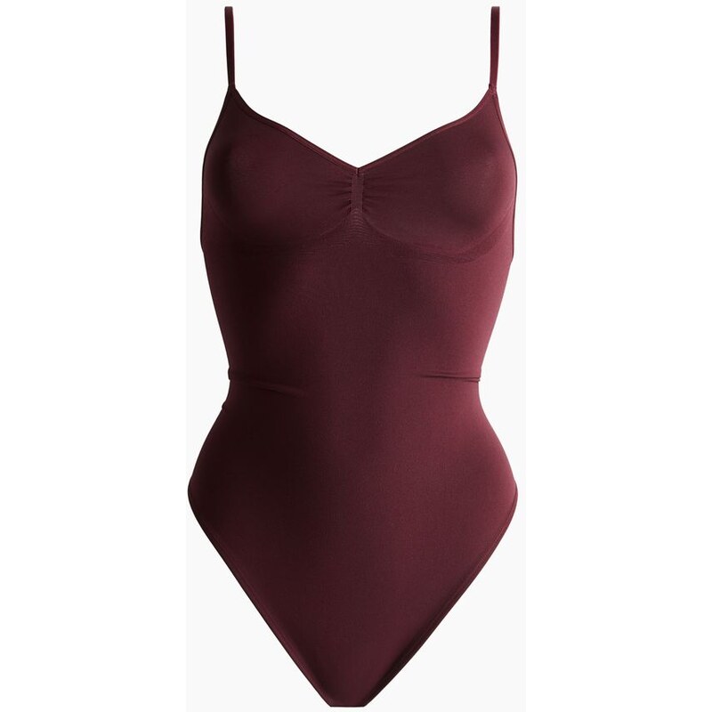 H&M - Body Firm shape Sculpting Thong - Vínová