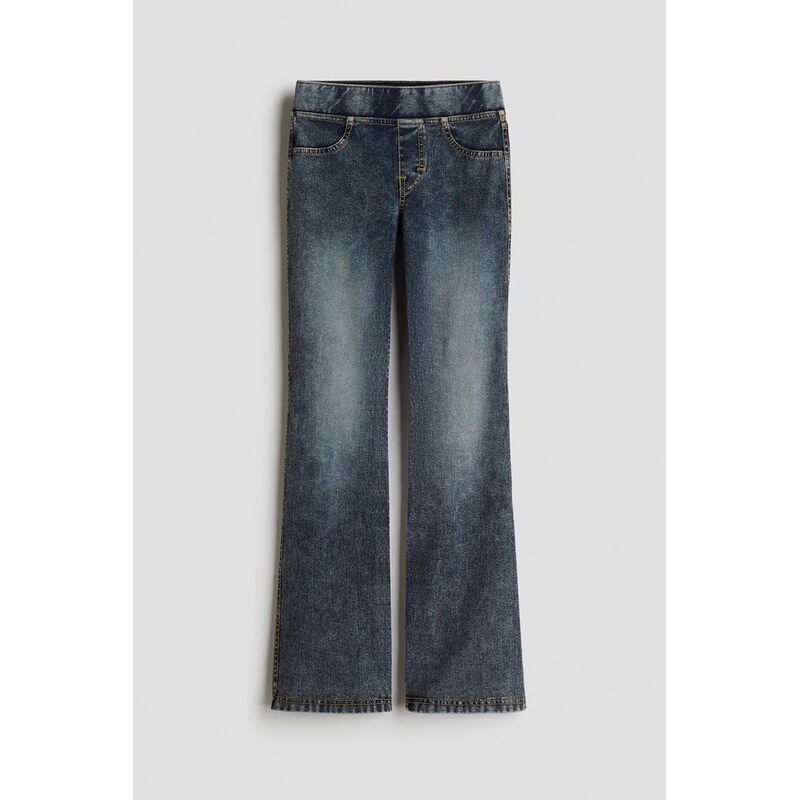 H&M - Jegíny Flareds efektem denimu - modrá 108158331