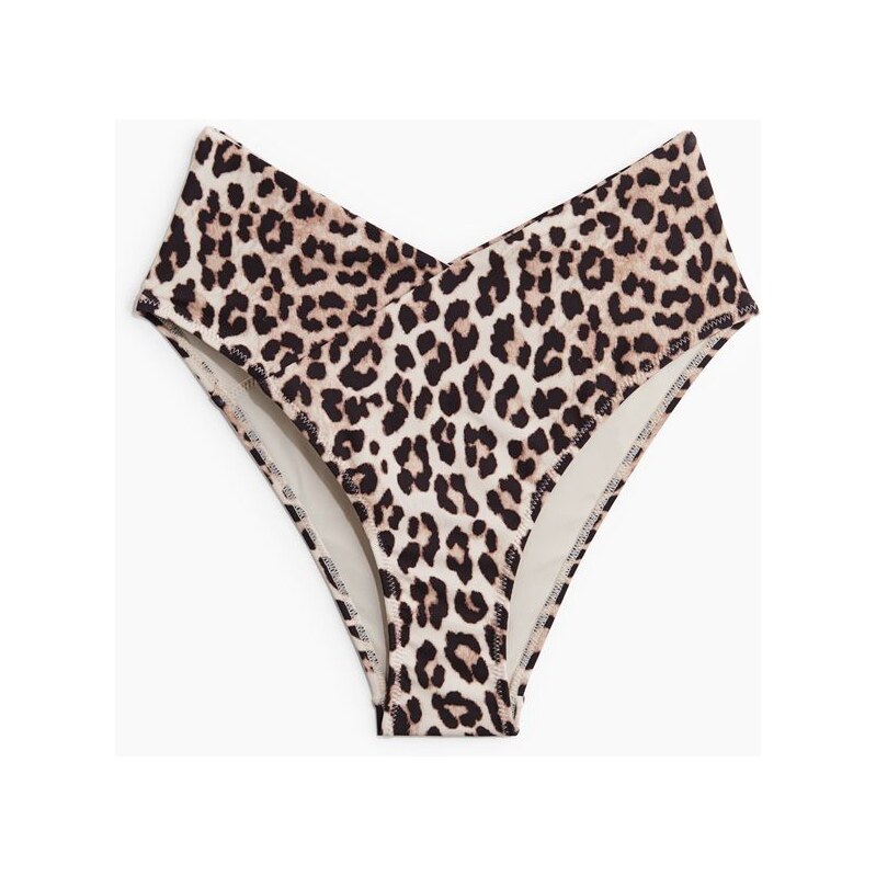 H&M - Bikinové kalhotky Cheeky High Rise - Světle Béžová