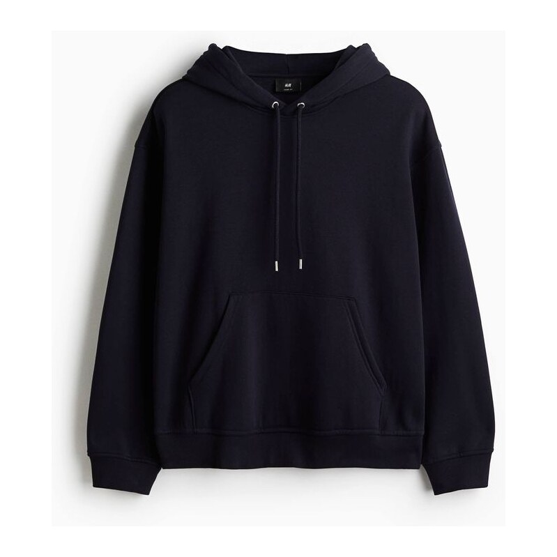 H&M - Mikinas kapucí Loose Fit - Námořnická Modř