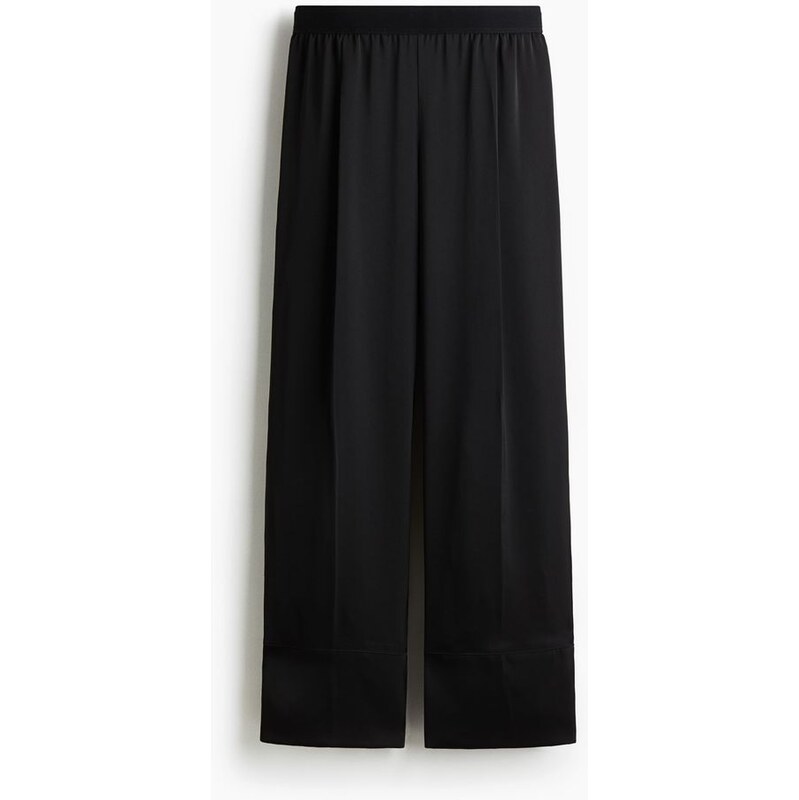 H&M - Natahovací kalhoty - Černá