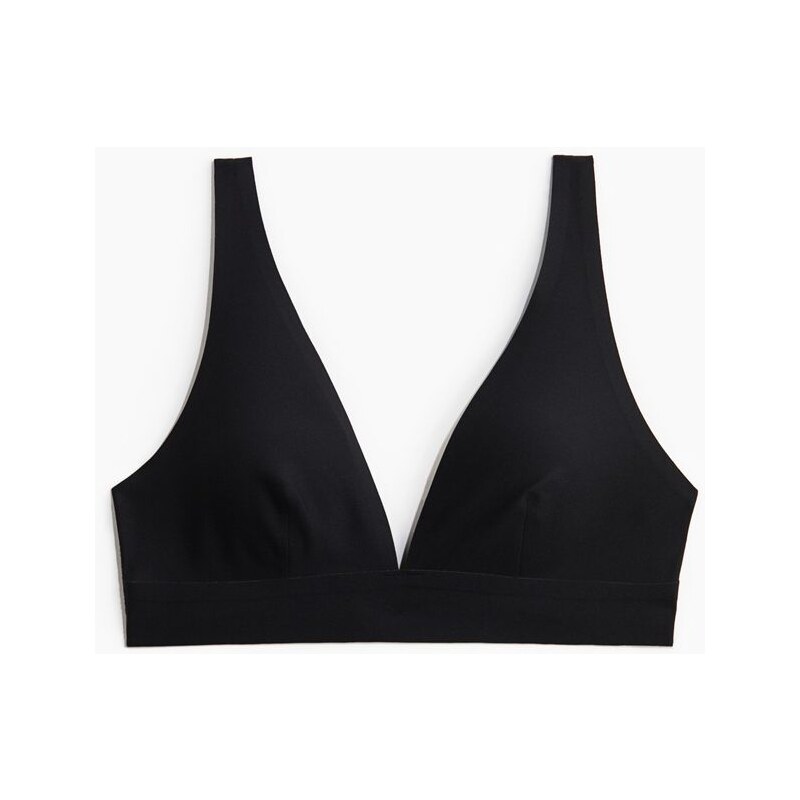 H&M - Měkká podprsenka z mikrovlákna - černá 108158781