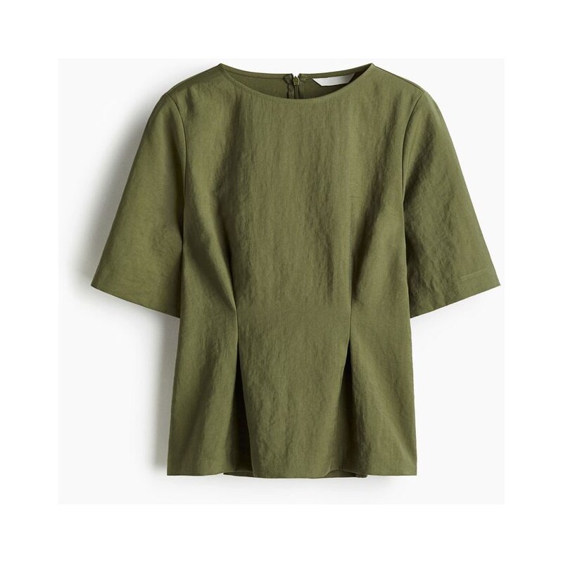 H&M - Vypasovaná halenka - zelená 108158968