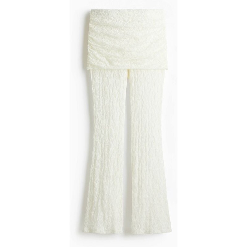 H&M - Krajkové kalhotys vrchní sukní - bílá 108159098