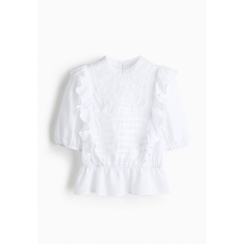 H&M - Halenkas výšivkami - bílá 108159366