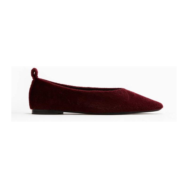 H&M - Špičaté balerínky - červená 108159453