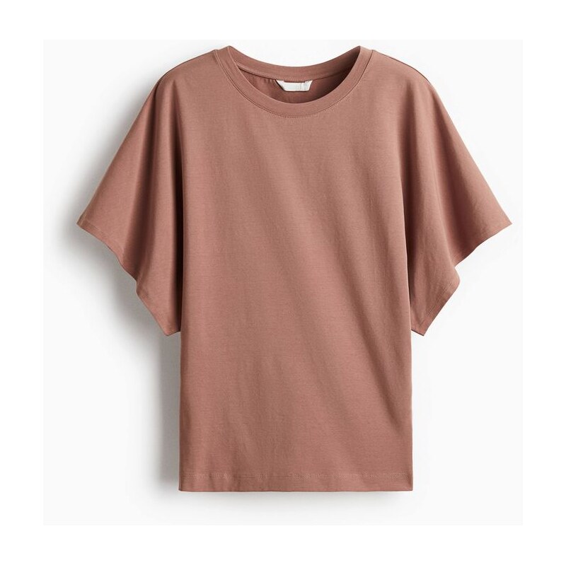H&M - Tričkos motýlkovými rukávy - oranžová 108159527