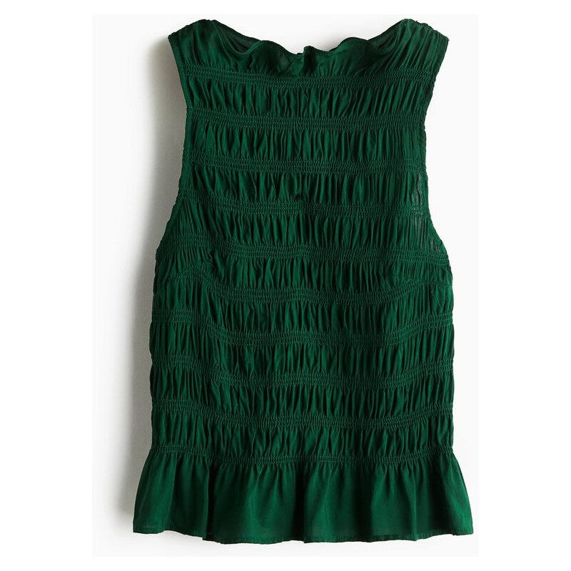 H&M - Tops žabkováním - Tmavě Zelená