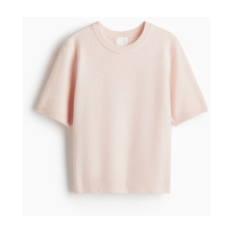 H&M - Svetřík z jemného úpletu - růžová 108159670