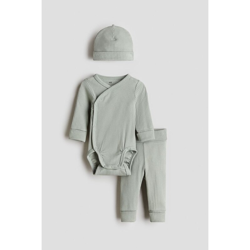 H&M - Souprava room-to-grow 3 kusy - Zelená