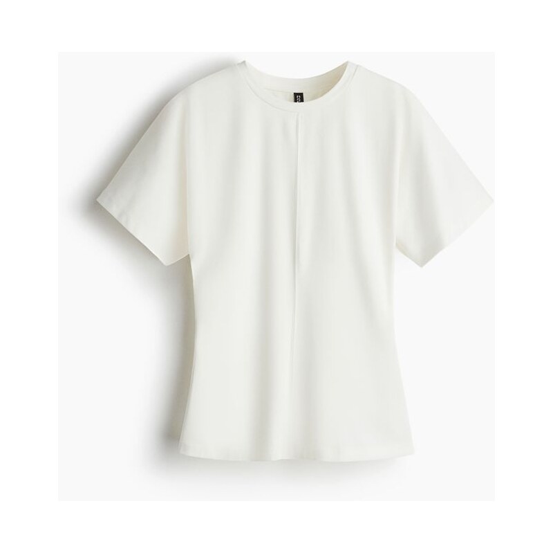 H&M - Řasené tričko - bílá 108160342