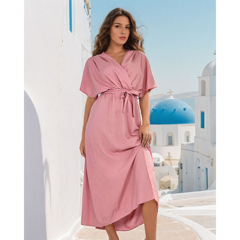 Resti Womens midi dress with frills