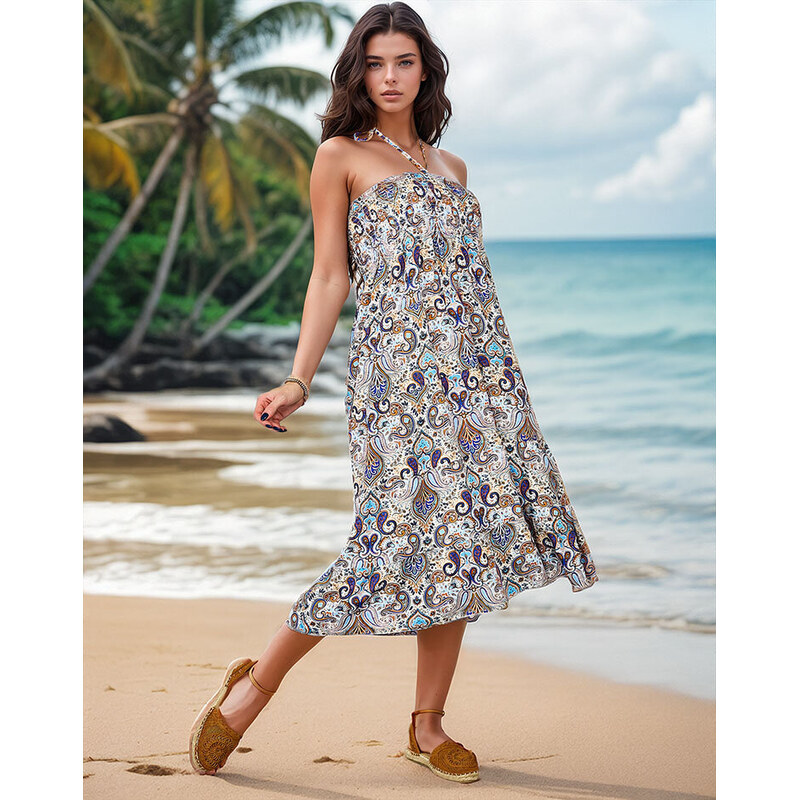 Resti Womens midi dress with print