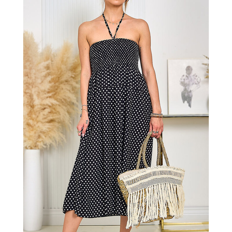 Resti Womens knee-length polka dot dress