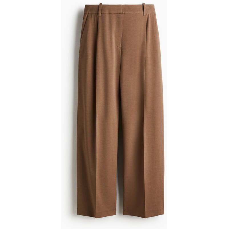 H&M - Elegantní kalhoty - Hnědá