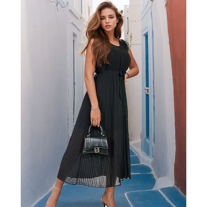 Resti Womens pleated midi dress