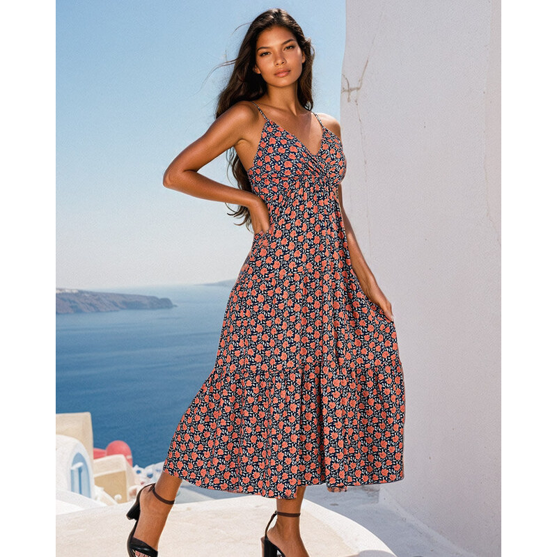 Resti Womens long floral dress