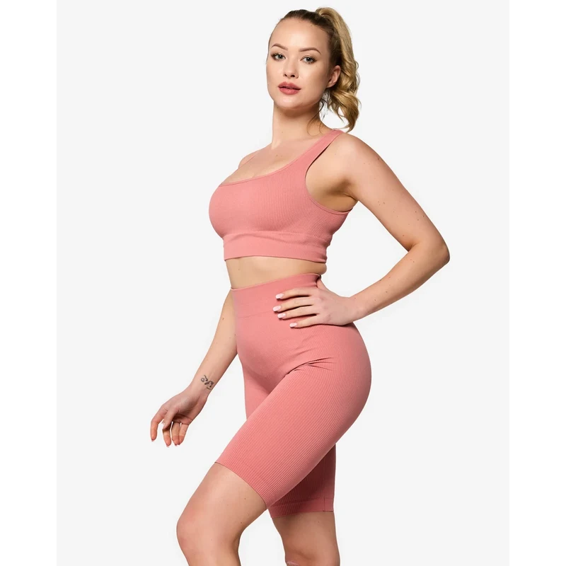 Resti Coral Womens Striped Sports Set - Clothing