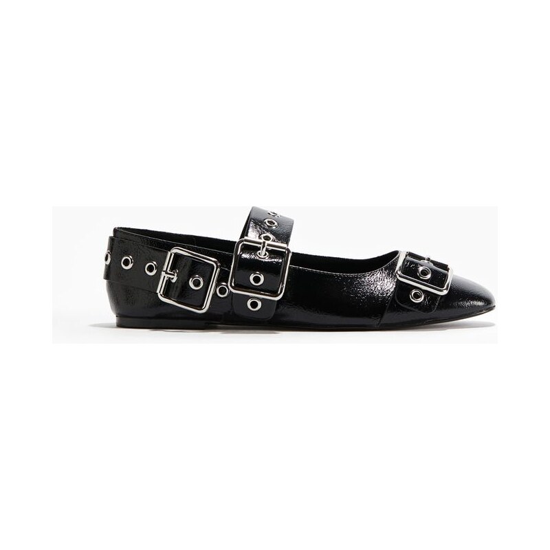 H&M - Střevíčky Mary Janes přezkami - černá 108160865