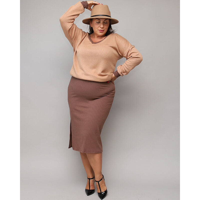 Resti Casual womens set in brown 108165431