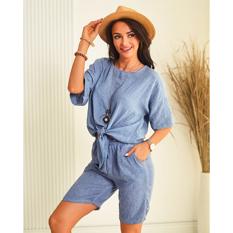 Resti Cotton and linen womens oversize set 108165561